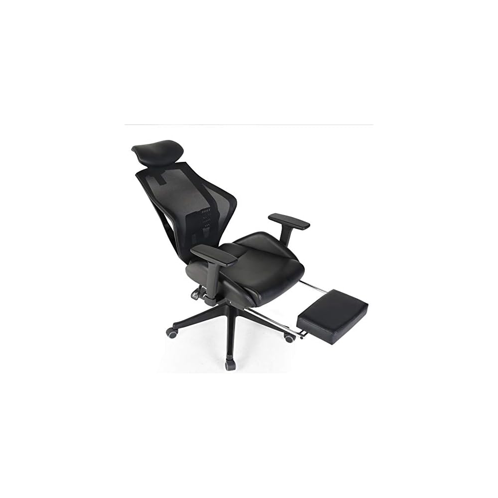 Boss Chair Office Task Desk Chair Swivel Home Comfort Chairs Computer Chair with Adjustable Arms and Adjustable Height (Color : Black Size : 66cm66cm119cm)