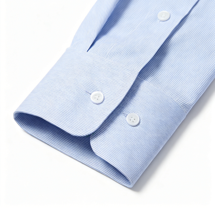 Blue Cotton Twill Classic Fit Striped Formal Shirt - Single Cuff